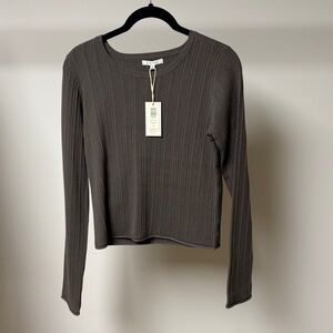 Z supply du monde sweater burnt ash heather